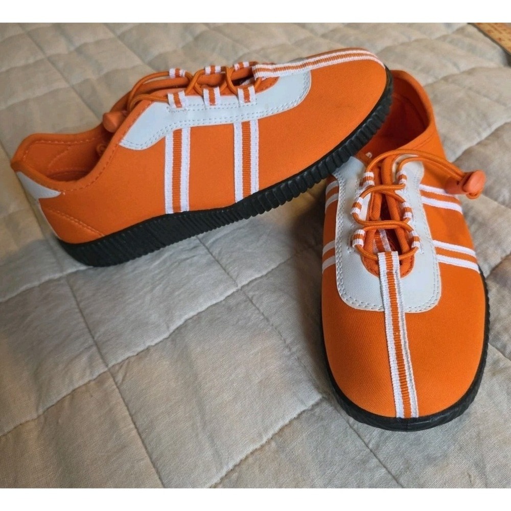 Max Collection Althletic Shoes 8.5 US (Fits Like An‎ 8) Orange  and White